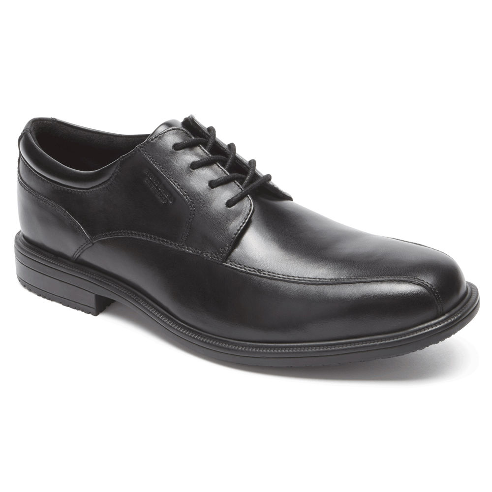 Rockport Mens Oxfords Black - Essential Details II Bike Toe - UK 869-RLCSHY